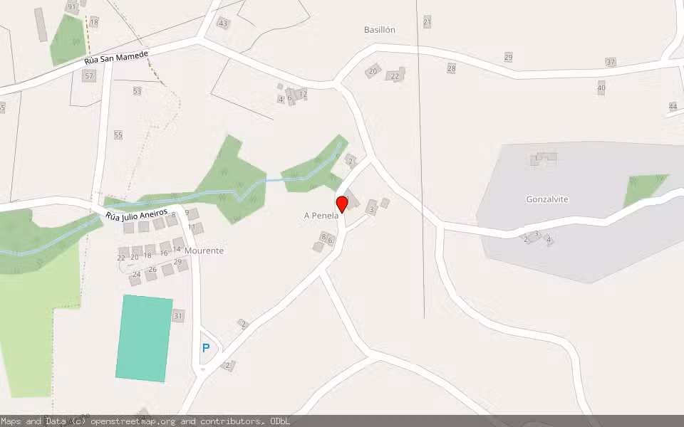 Mapa de Subasta Inmueble (Vivienda) en Valdoviño, A Coruña