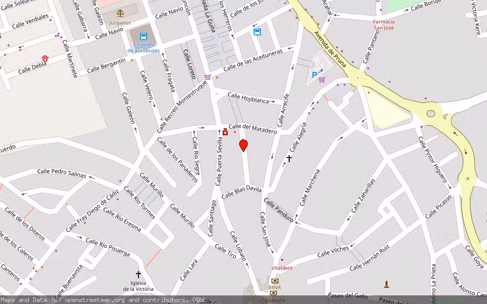 Mapa de Subasta Inmueble (Finca rústica) en Moron De La Frontera, Sevilla