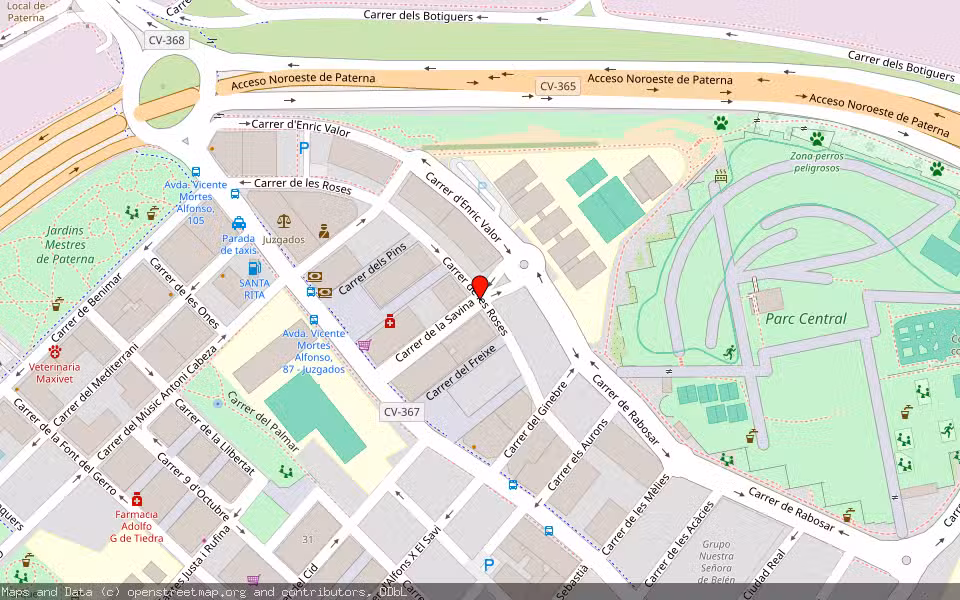 Mapa de Subasta Inmueble (Vivienda) en Paterna, Valencia/València