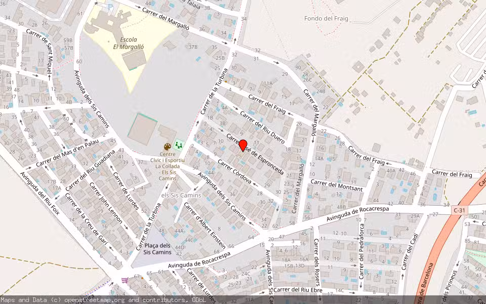 Mapa de Subasta Inmueble (Vivienda) en Vilanova I La Geltrú, Barcelona