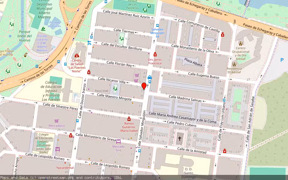 Mapa de Subasta Inmueble (Local comercial) en Zaragoza
