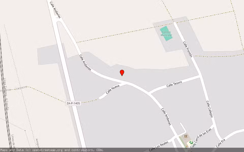 Mapa de Subasta Inmueble (Solar) en Hiniesta (la), Zamora