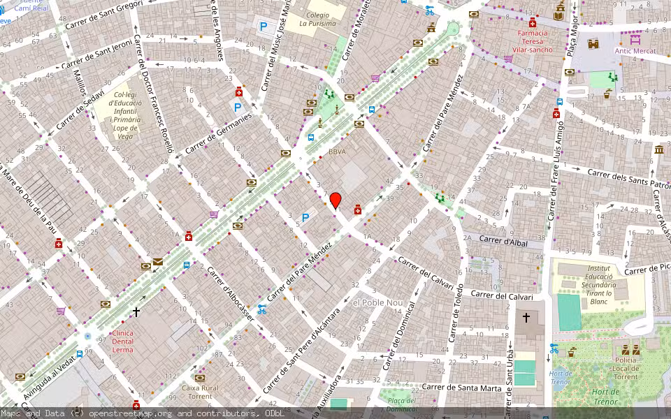 Mapa de Subasta Inmueble (Vivienda) en Torrent, Valencia/València