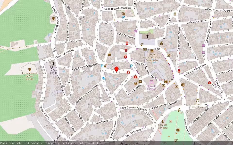 Mapa de Subasta Inmueble (Vivienda) en Porcuna, Jaén