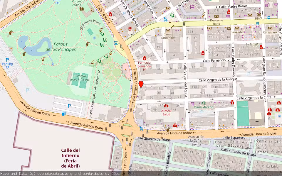 Mapa de Subasta Inmueble (Vivienda) en Sevilla