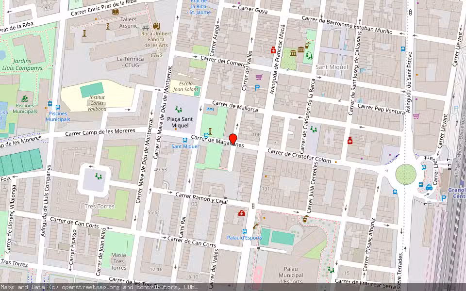 Mapa de Subasta Inmueble (Local comercial) en Granollers, Barcelona