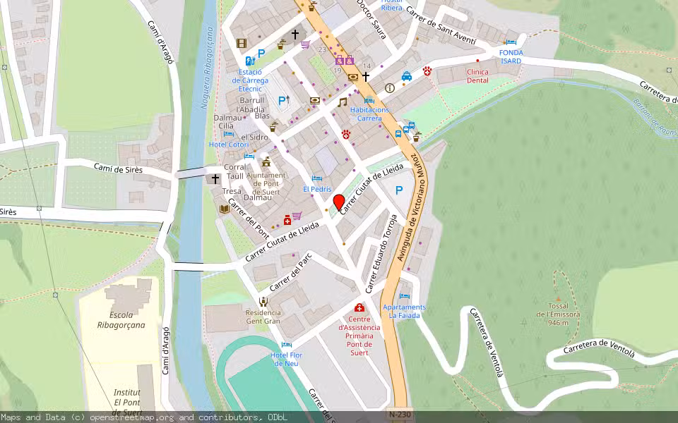 Mapa de Subasta Inmueble (Trastero) en Pont De Suert, Lleida