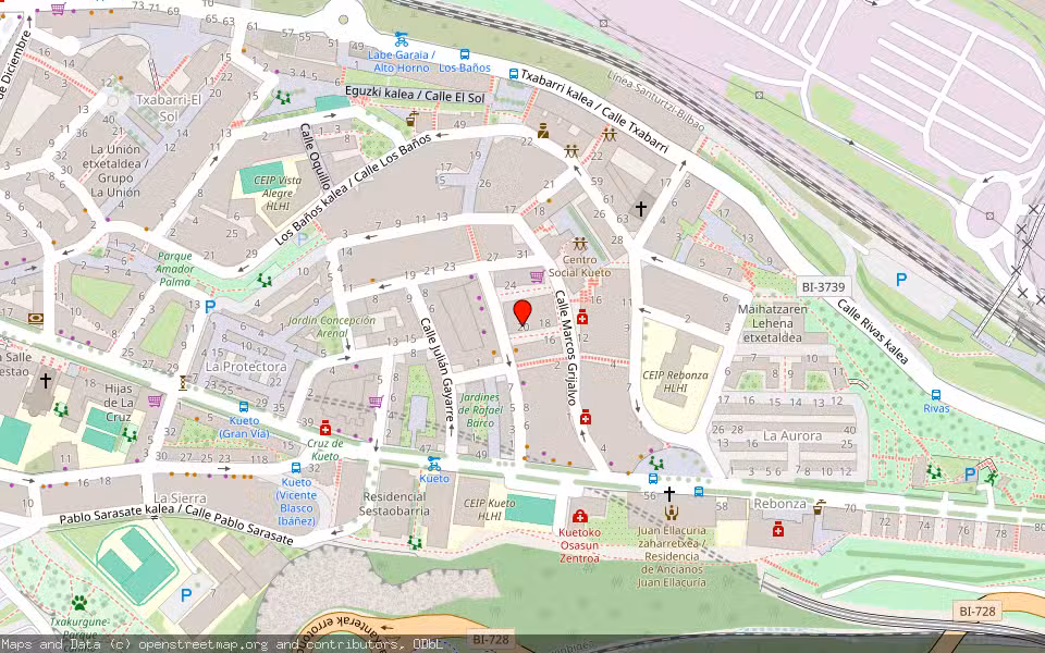 Mapa de Subasta Inmueble (Vivienda) en Sestao, Bizkaia