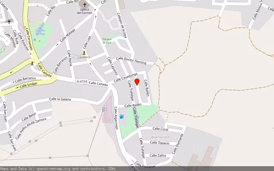 Mapa de Subasta Inmueble (Garaje) en Priego De Cordoba, Córdoba