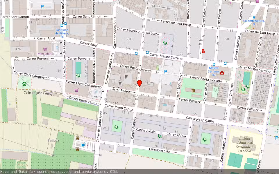 Mapa de Subasta Inmueble (Local comercial) en Paiporta, Valencia/València