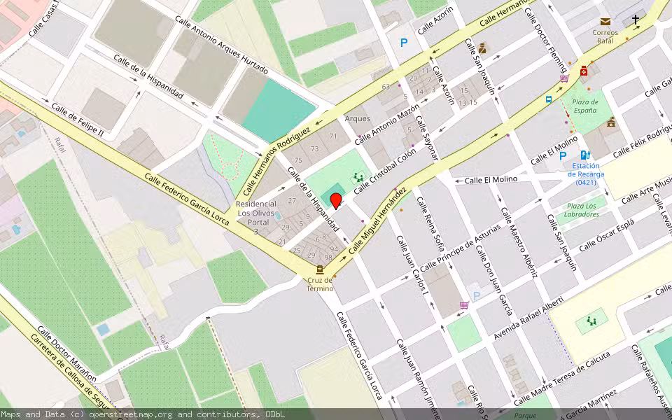 Mapa de Subasta Inmueble (Vivienda) en Rafal, Alicante/Alacant