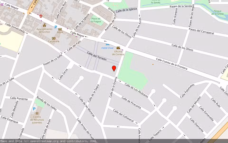 Mapa de Subasta Inmueble (Garaje) en Griñon, Madrid