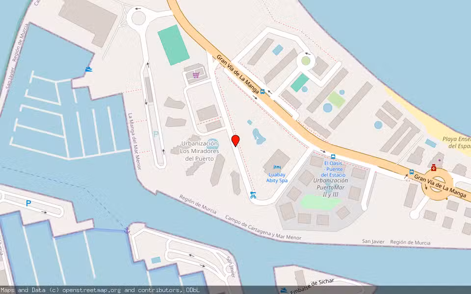 Mapa de Subasta Inmueble (Vivienda) en San Javier, Murcia