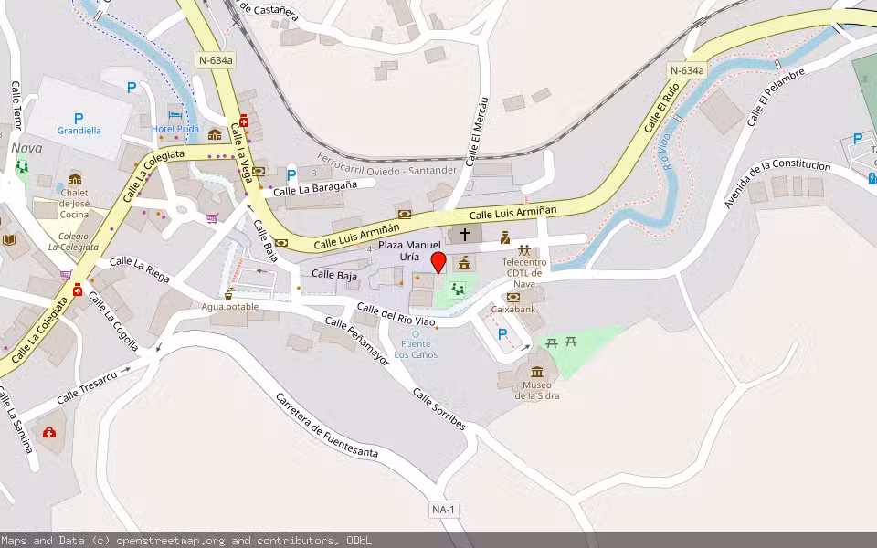 Mapa de Subasta Inmueble (Nave industrial) en Piloña, Asturias