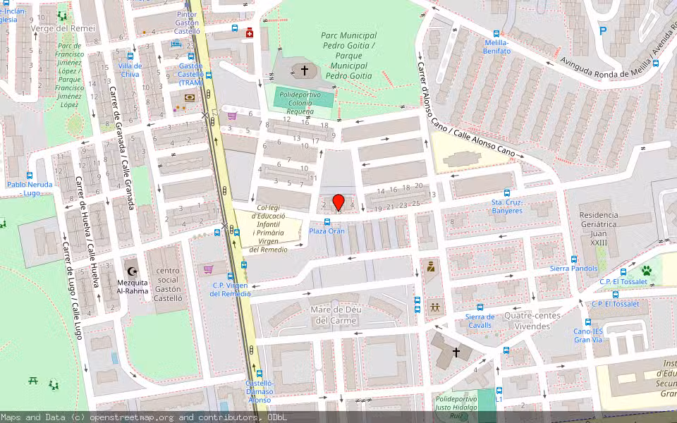 Mapa de Subasta Inmueble (Vivienda) en Alicante, Alicante/Alacant