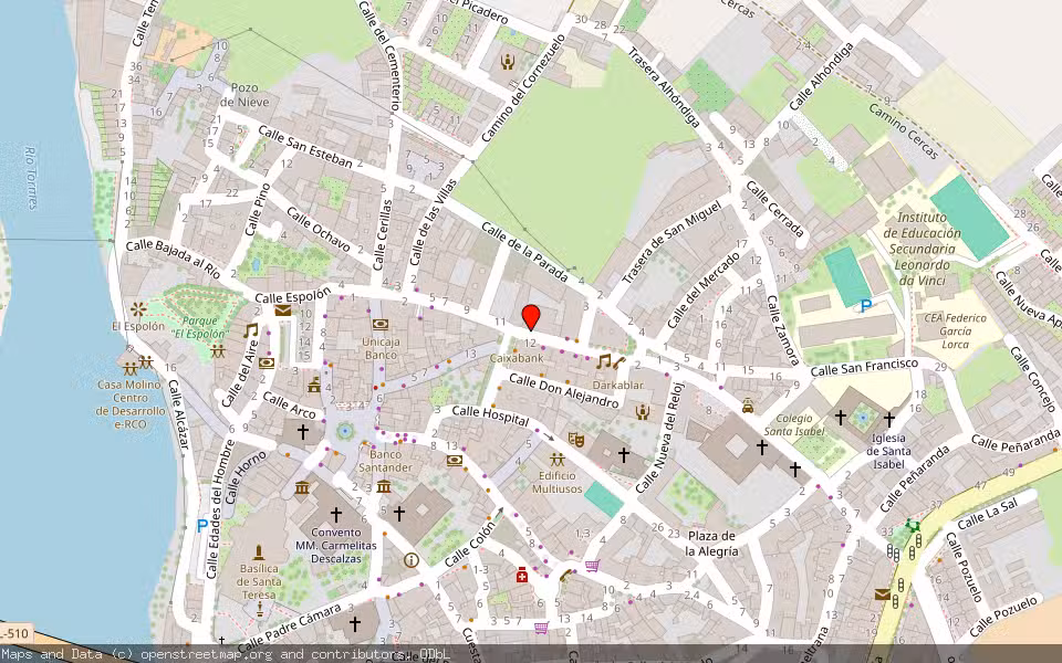 Mapa de Subasta Inmueble (Garaje) en Alba De Tormes, Salamanca