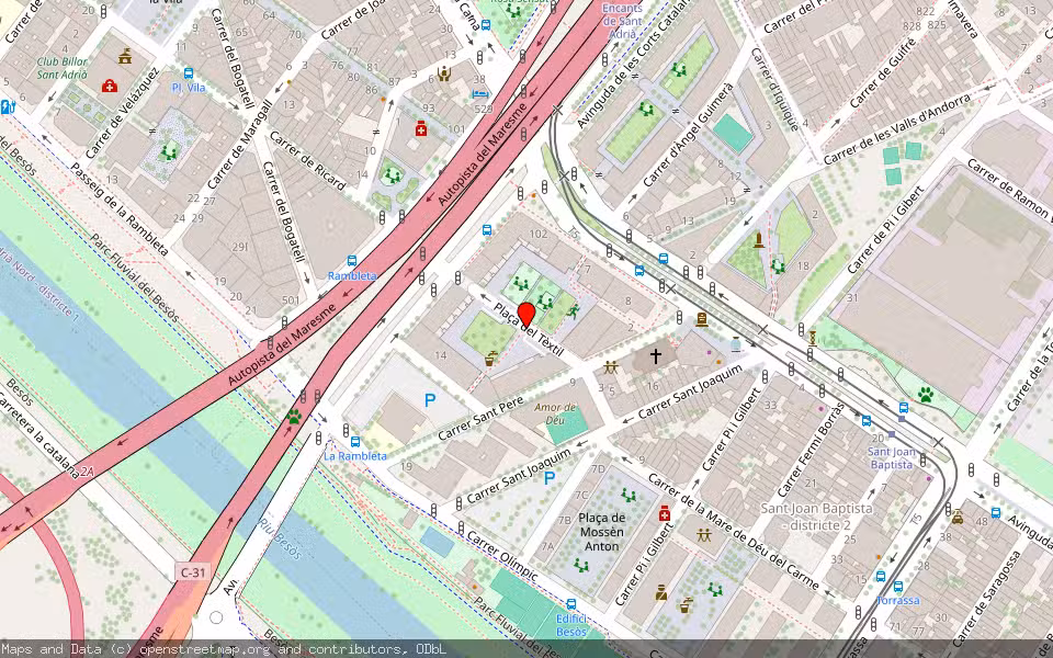Mapa de Subasta Inmueble (Vivienda) en Sant Adrià De Besòs, Barcelona