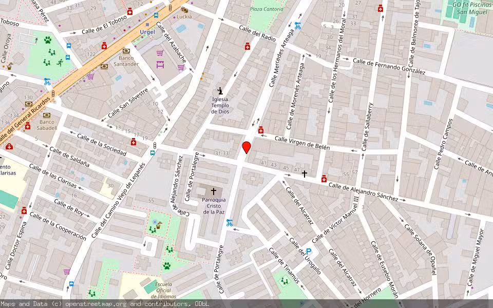 Mapa de Subasta Inmueble (Vivienda) en Madrid