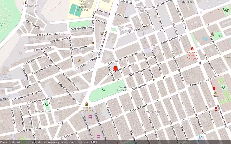 Mapa de Subasta Inmueble (Vivienda) en Elda, Alicante/Alacant