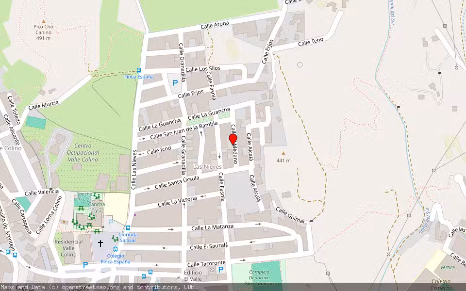 Mapa de Subasta Inmueble (Vivienda) en San Cristobal De La Laguna, Santa Cruz de Tenerife