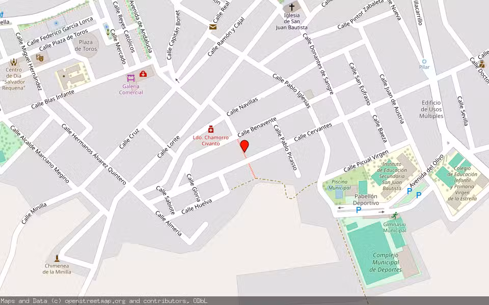 Mapa de Subasta Inmueble (Vivienda) en Navas De San Juan, Jaén