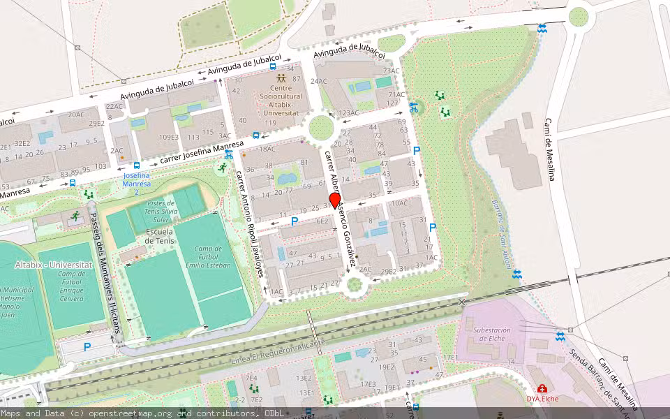 Mapa de Subasta Inmueble (Vivienda) en Elche, Alicante/Alacant