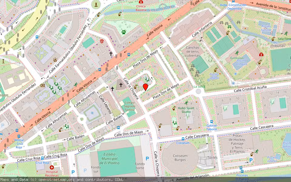 Mapa de Subasta Inmueble (Vivienda) en Burgos