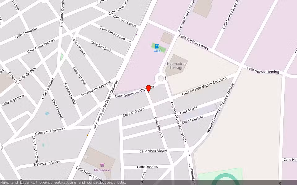 Mapa de Subasta Inmueble (Vivienda) en Villarrobledo, Albacete