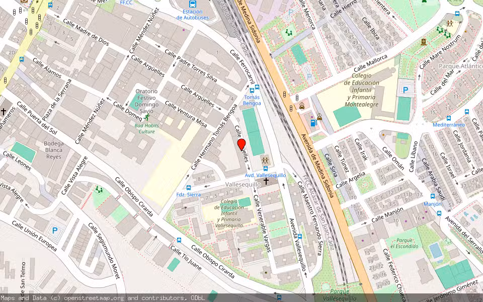 Mapa de Subasta Inmueble (Vivienda) en Jerez De La Frontera, Cádiz
