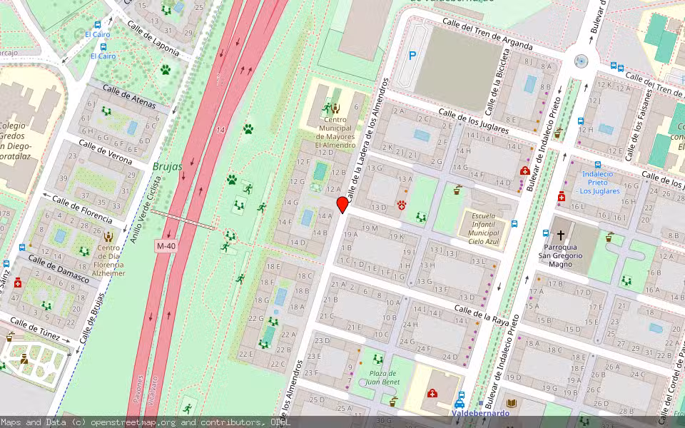 Mapa de Subasta Inmueble (Garaje) en Madrid