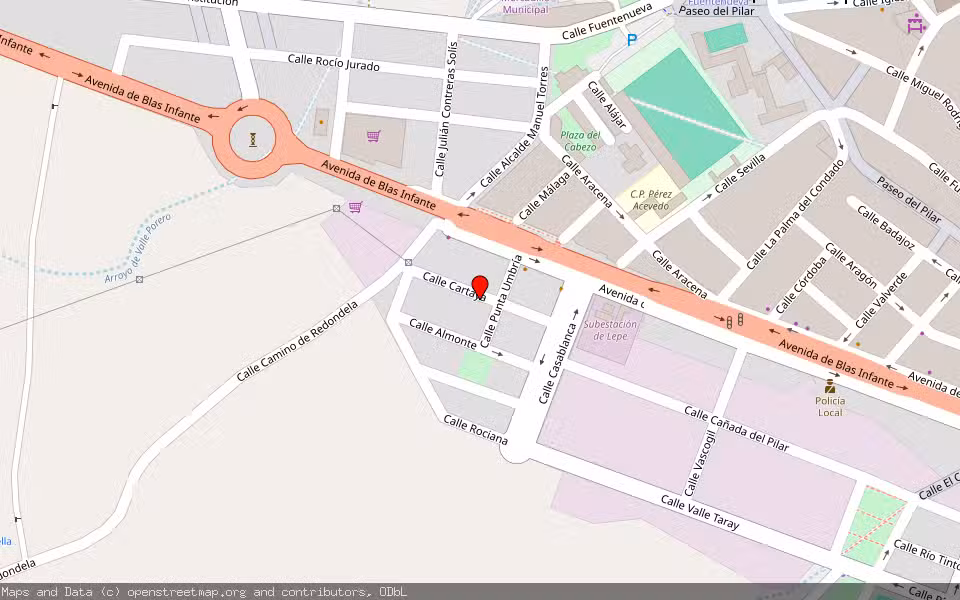 Mapa de Subasta Inmueble (Vivienda) en Cartaya, Huelva