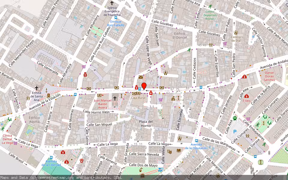 Mapa de Subasta Inmueble (Solar) en Atarfe, Granada