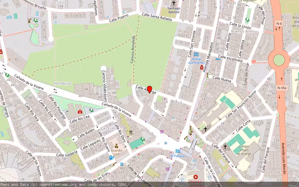 Mapa de Subasta Inmueble (Vivienda) en Benavente, Zamora