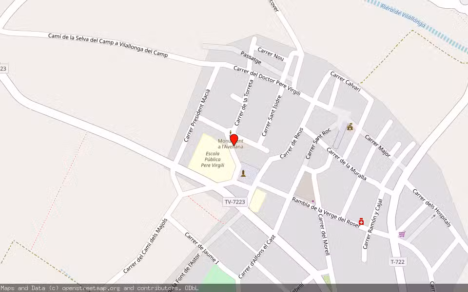 Mapa de Subasta Inmueble (Vivienda) en Vilallonga Del Camp, Tarragona