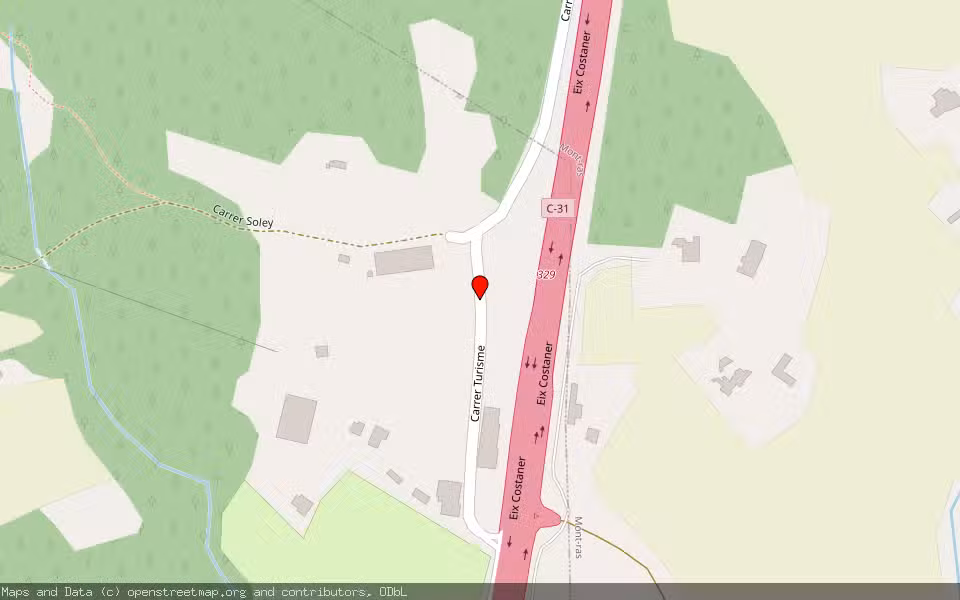 Mapa de Subasta Inmueble (Finca rústica) en Vall-llobrega, Girona
