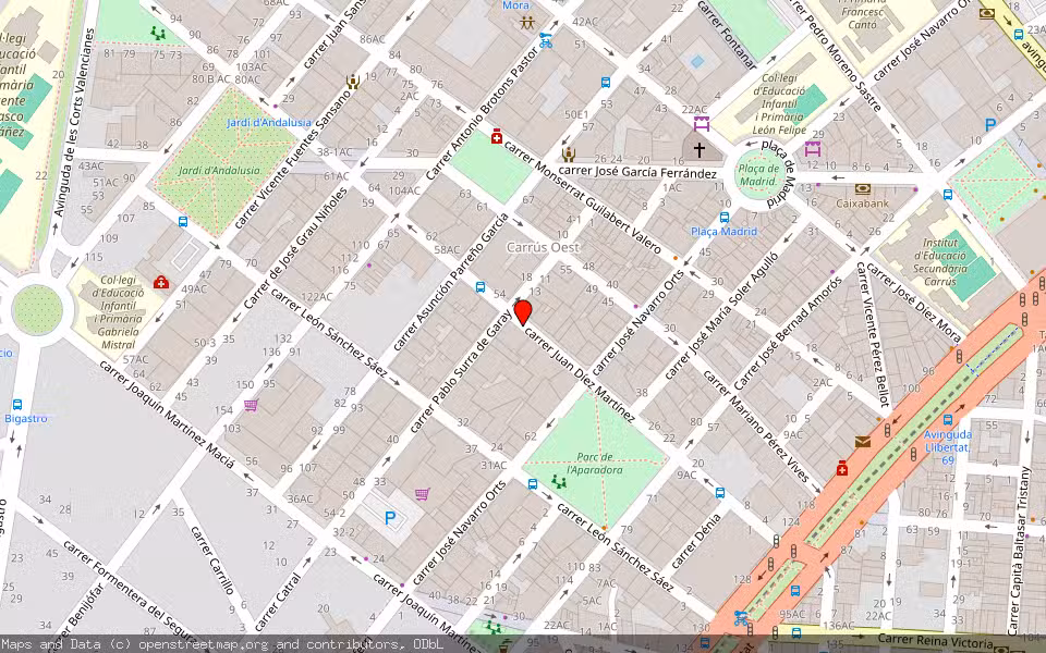 Mapa de Subasta Inmueble (Trastero) en Elx, Alicante/Alacant