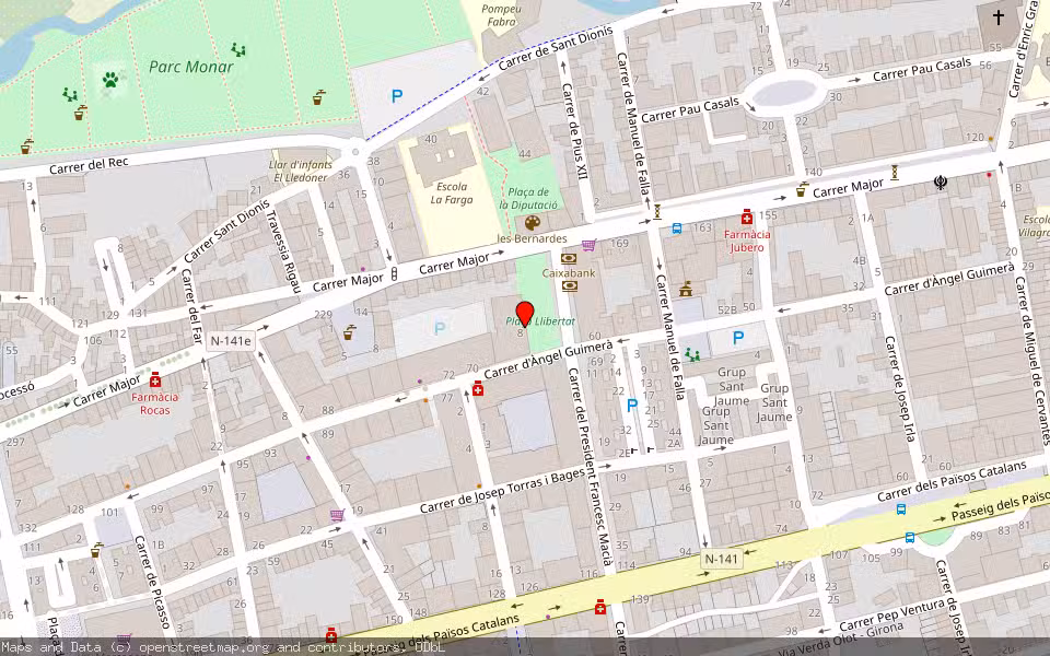 Mapa de Subasta Inmueble (Vivienda) en Salt, Girona