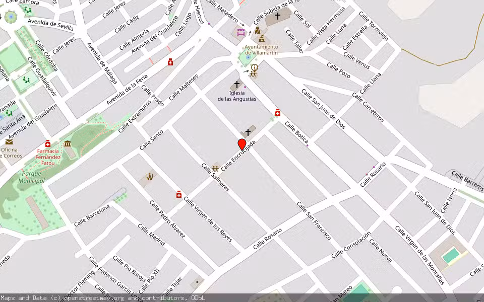 Mapa de Subasta Inmueble (Vivienda) en Villamartin, Cádiz