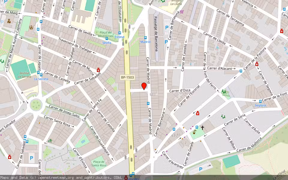 Mapa de Subasta Inmueble (Vivienda) en Rubí, Barcelona