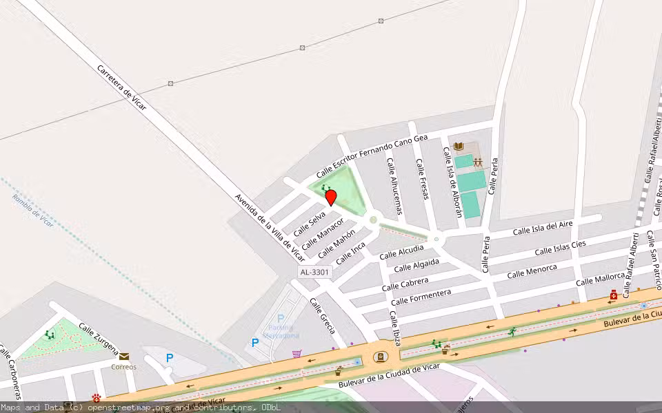 Mapa de Subasta Inmueble (Vivienda) en Vicar, Almería
