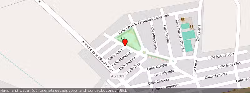 Mapa de Subasta de Inmueble (Vivienda) en Vicar, Almería 