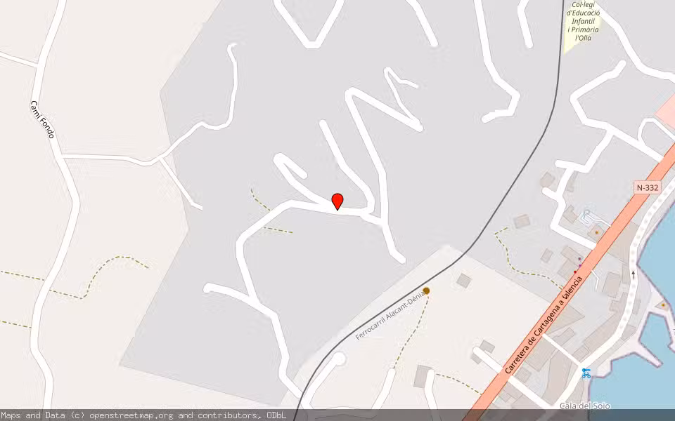 Mapa de Subasta Inmueble (Vivienda) en Altea, Alicante