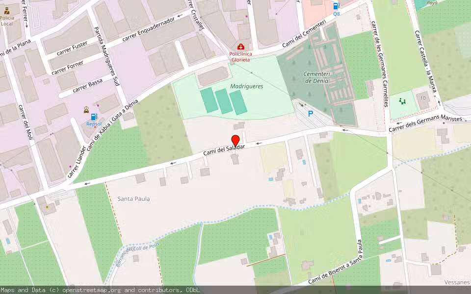 Mapa de Subasta Inmueble (Otros) en Dénia, Alicante/Alacant