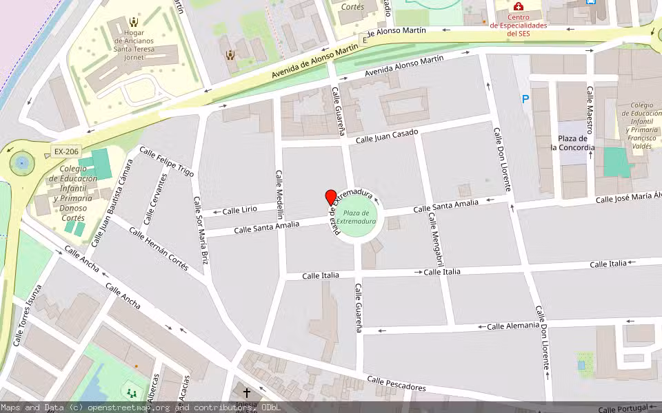 Mapa de Subasta Inmueble (Vivienda) en Don Benito, Badajoz