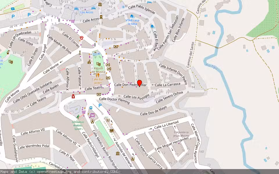 Mapa de Subasta Inmueble (Vivienda) en Quesada, Jaén