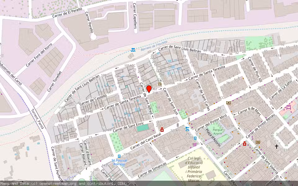 Mapa de Subasta Inmueble (Vivienda) en Torrente, Valencia/València