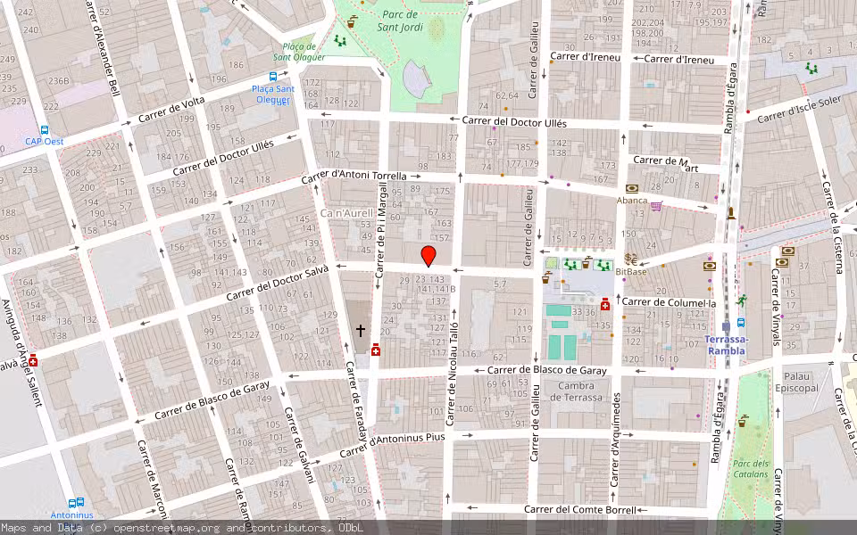 Mapa de Subasta Inmueble (Vivienda) en Terrassa, Barcelona