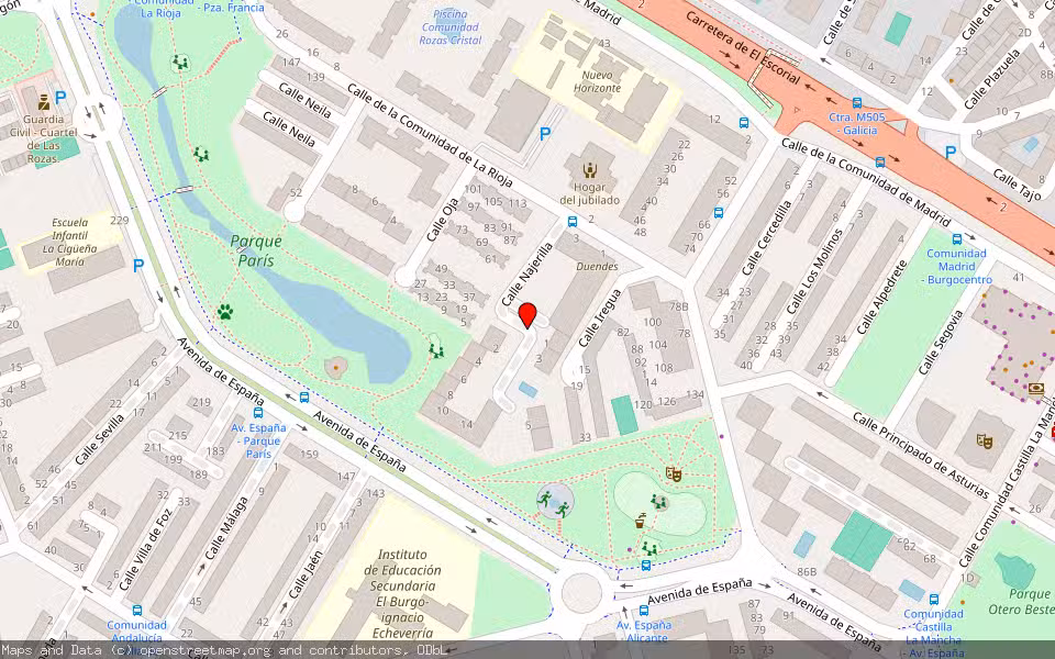 Mapa de Subasta Inmueble (Vivienda) en Las Rozas, Madrid