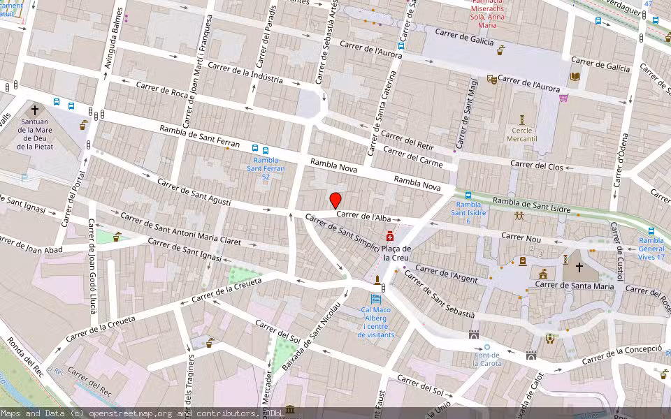 Mapa de Subasta Inmueble (Vivienda) en Igualada, Barcelona