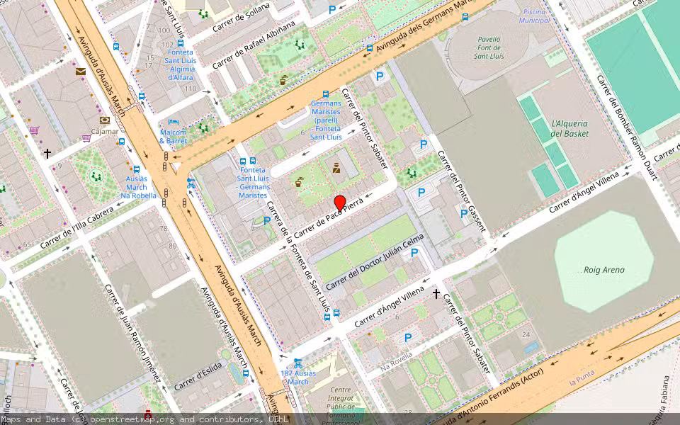 Mapa de Subasta Inmueble (Vivienda) en València, Valencia/València